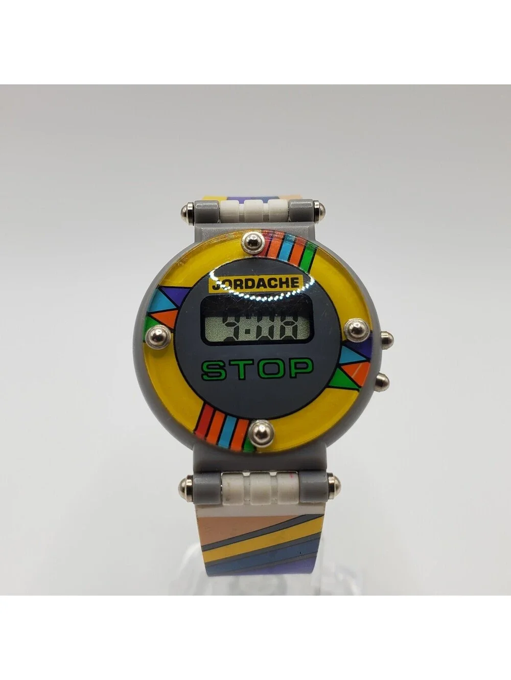 Vintage Jordache Colorful Quartz Watch 29mm New Battery